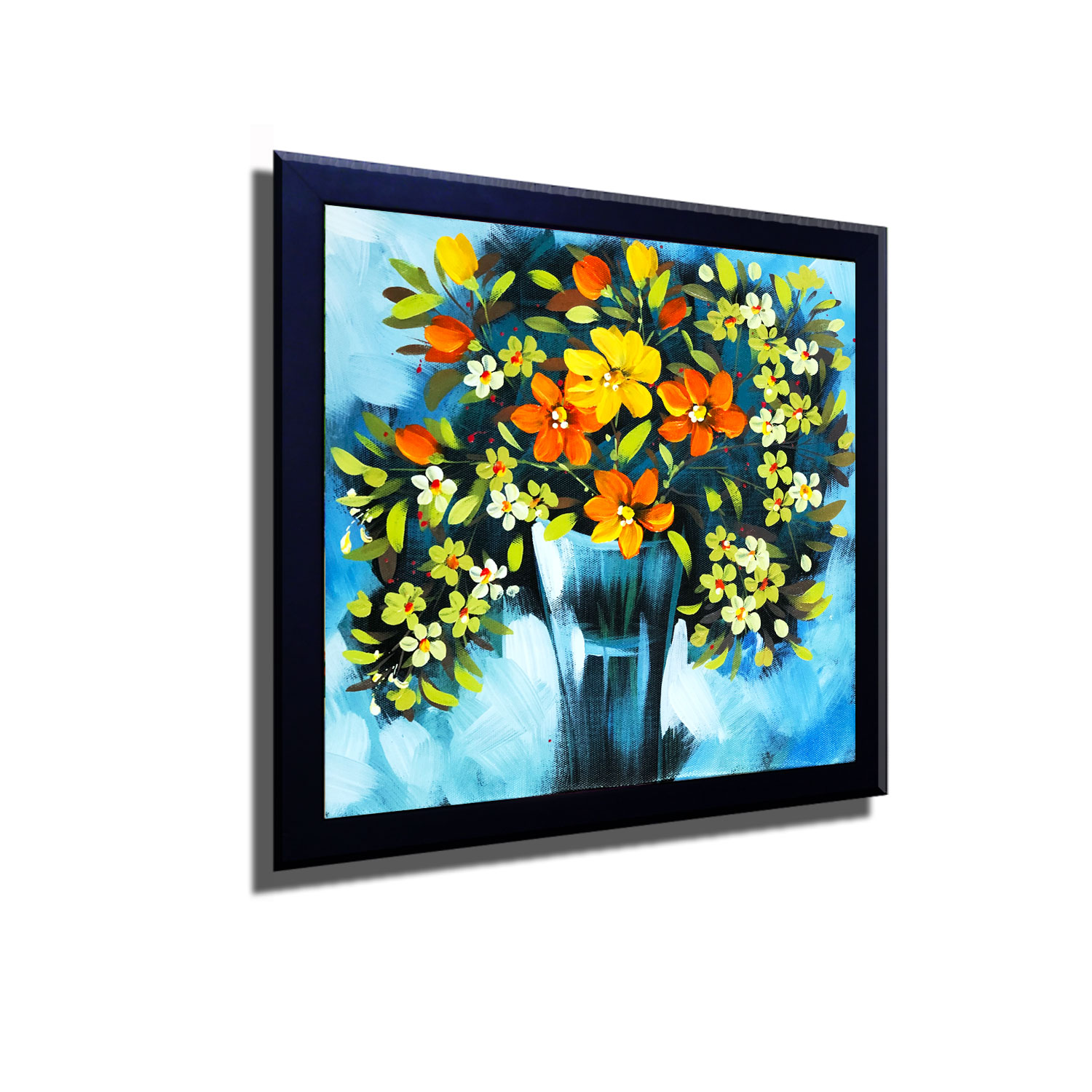 Tranh Sơn Dầu - Sắc Màu Rực Rỡ 04 - Tranh Minh Hiền (VẼ TAY 100% - KHUNG GỖ)