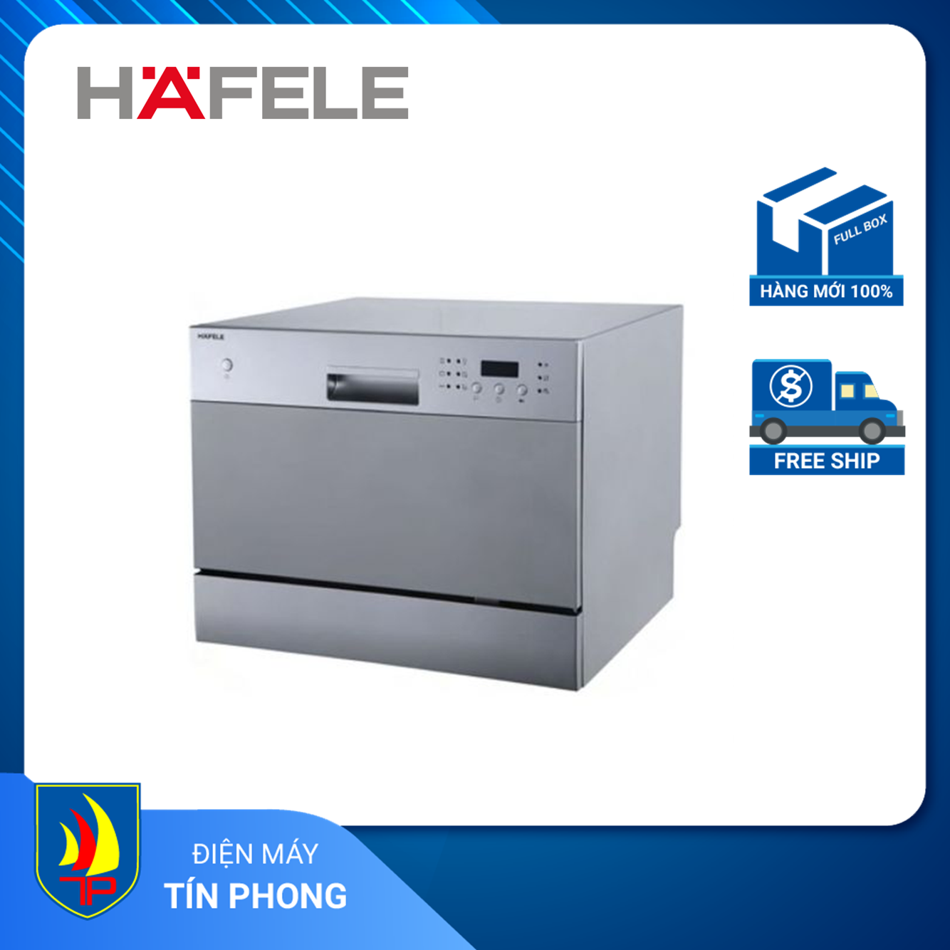 HCM Trả góp 0%Máy rửa chén để bàn Hafele HDW-T50A 538.21.190 6 bộ