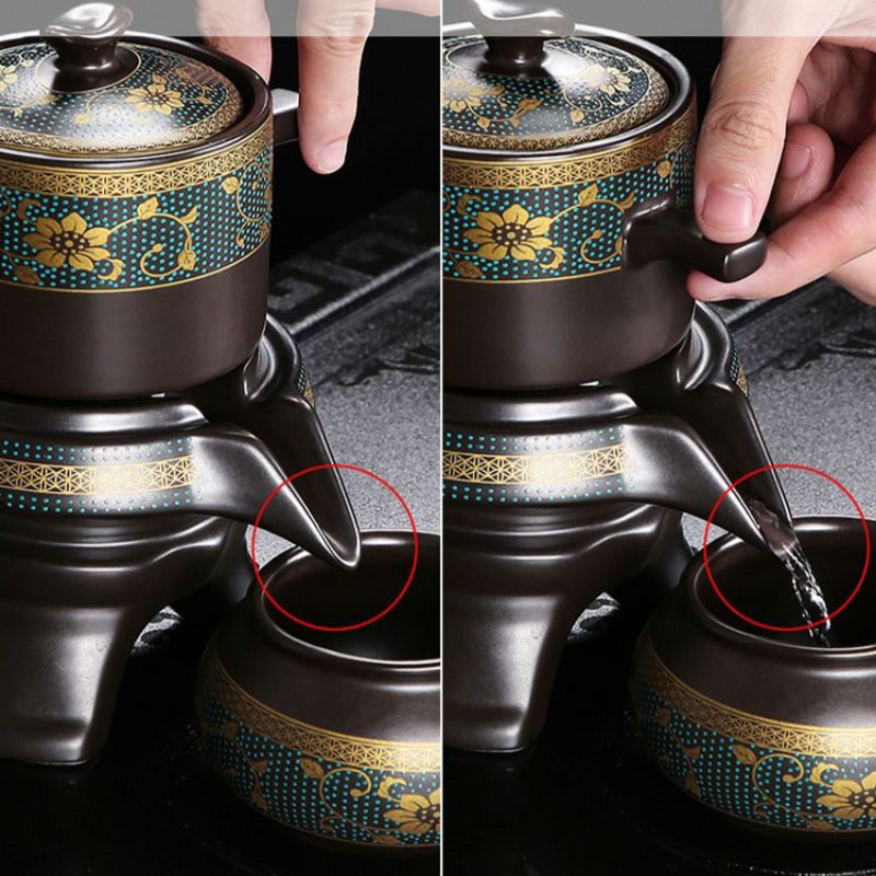Bộ Ấm Chén Pha Trà Cối Xay (bao gồm 1 ấm trà, 6 chén trà và 1 bộ cối xay)