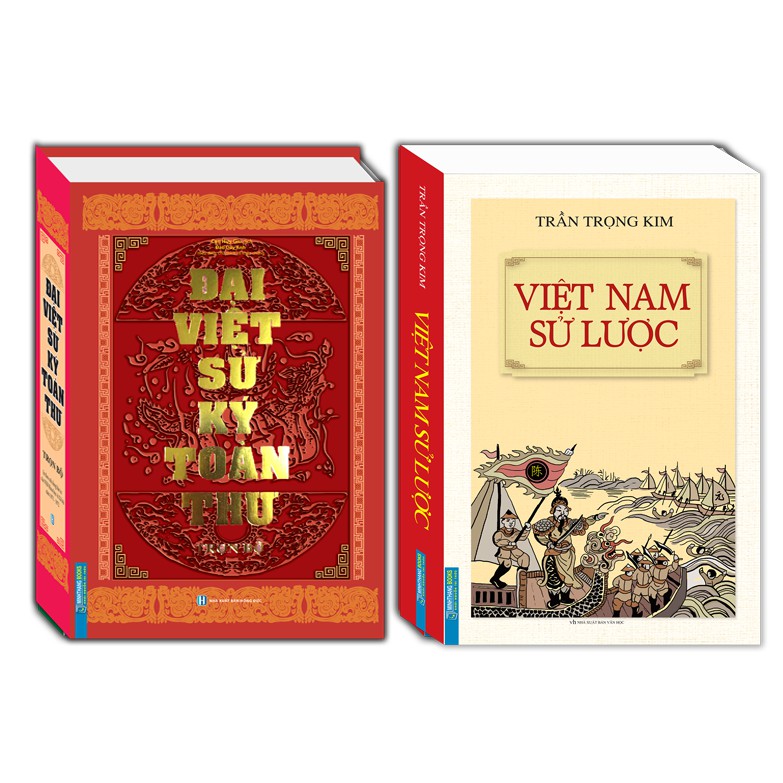 Sách - Combo Đại việt sử ký toàn thư và Việt Nam sử lược (bìa cứng) 2020 + Tặng sổ tay