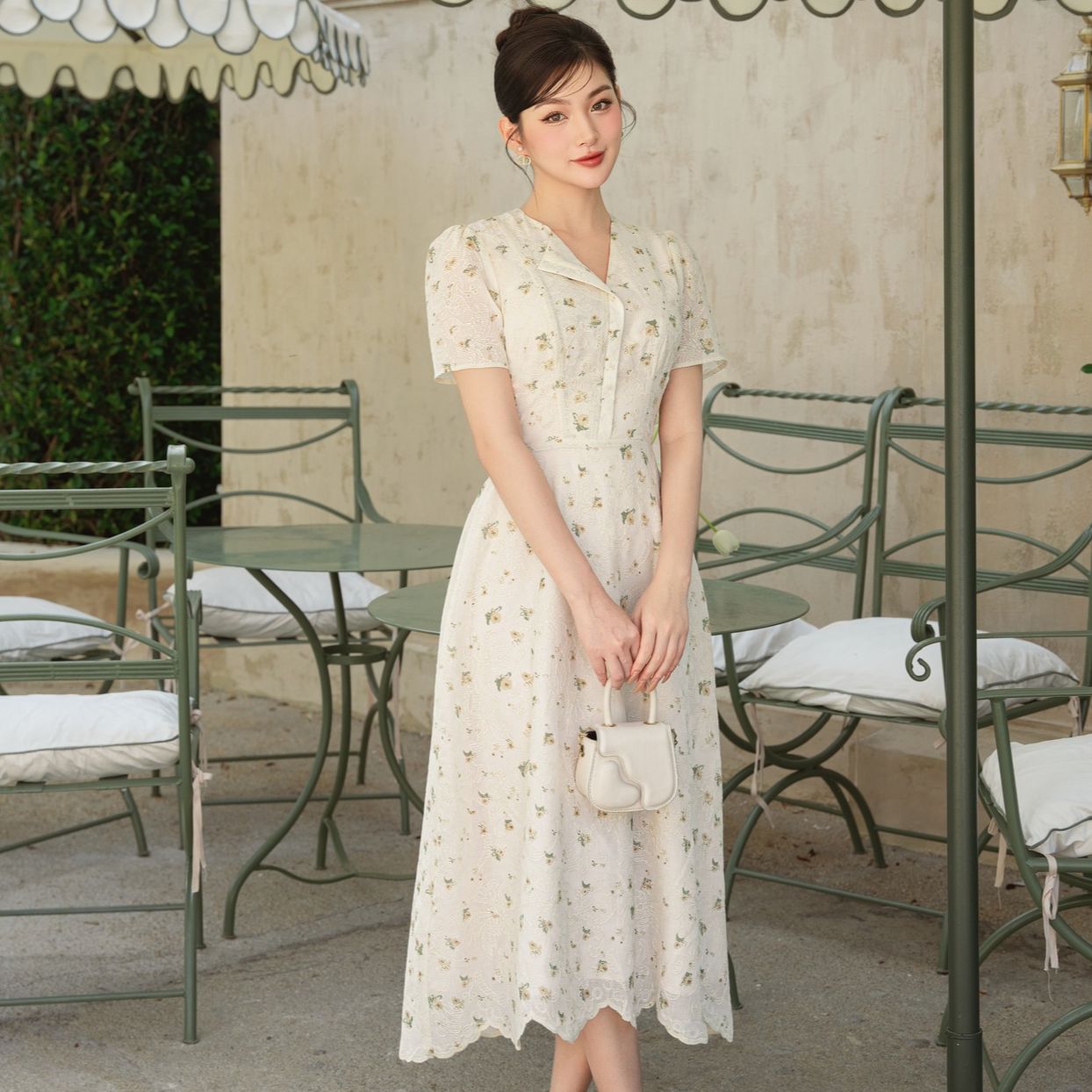 Voucher siêu sale 15% OLV - Đầm Bonie Fleur Dress