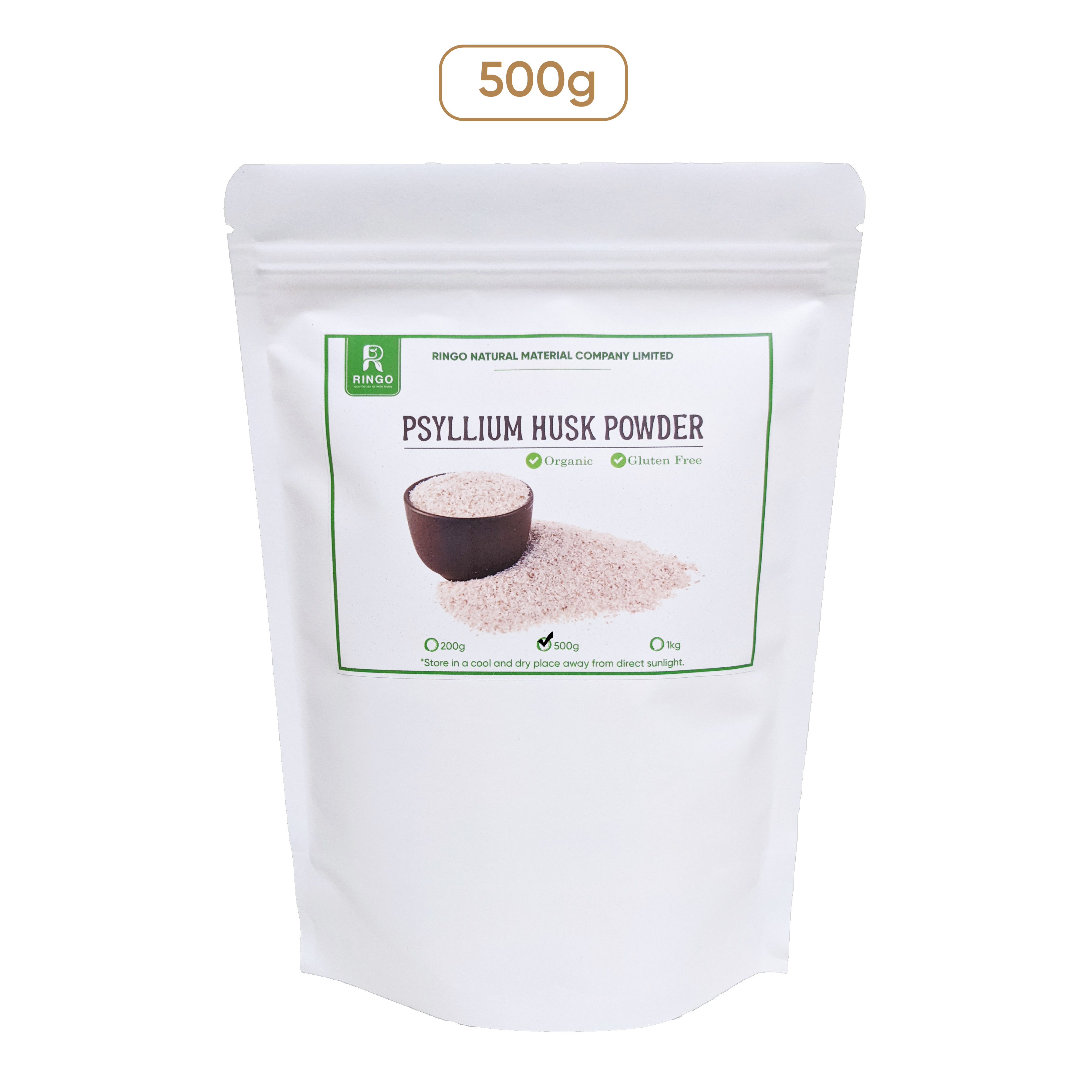 Bột Vỏ Hạt Mã Đề (Nguyên chất/Keto/LowCab) - Psyllium Husk Powder