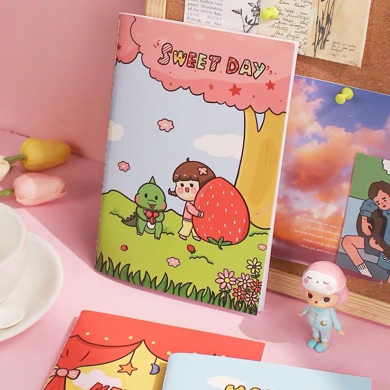 Sổ Chiết Washi Tape Size A5 Dễ Thương