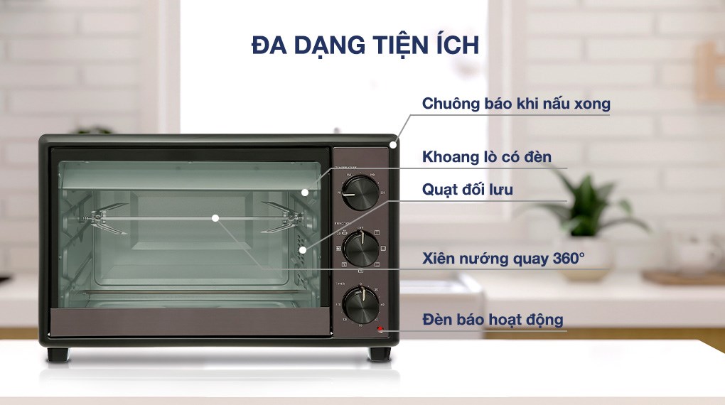 Lò nướng Electrolux EOT3218XG 32 lít (Giá áp dụng giao tại HN, HCM& các tỉnh liên hệ shop)