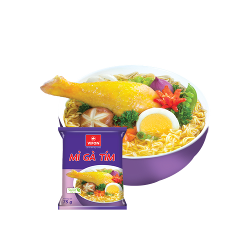 Mì Gà Tím VIFON (75g / Gói) | Thùng 30 Gói