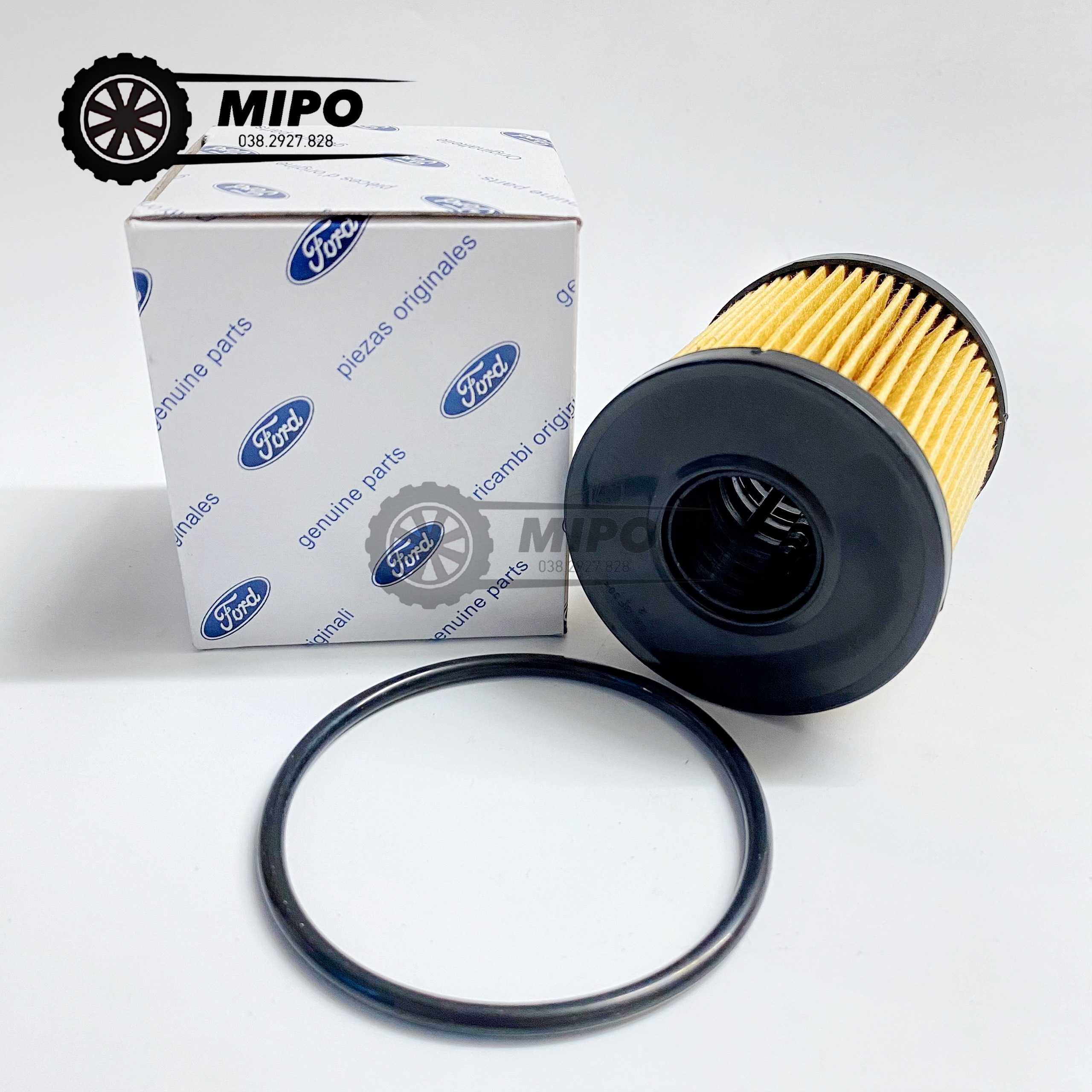 Lọc nhớt (lọc dầu) động cơ xe Ford Transit (Mã: 6C1Q6744AA, 6C1Q6744AA) - Giấy vàng