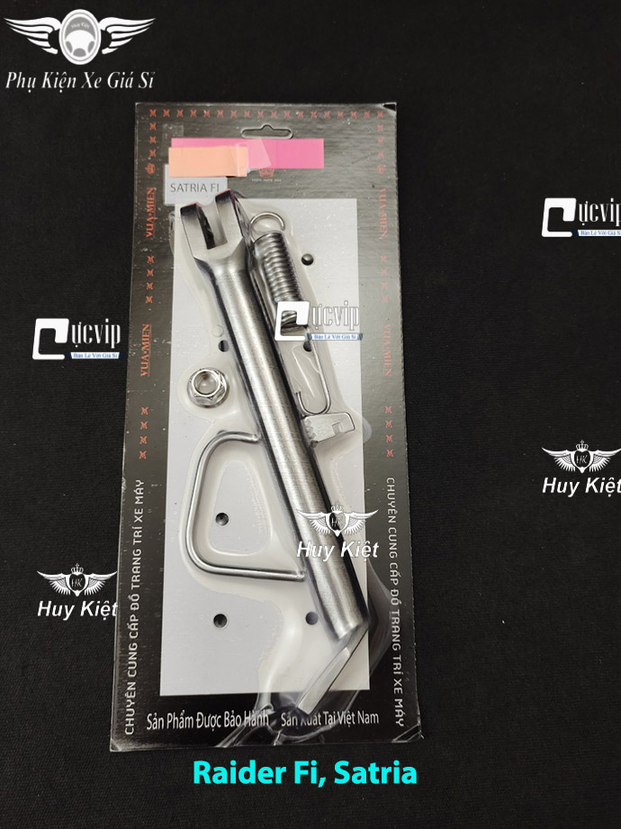 Chân chống nghiêng inox 304 đúc đặc nguyên khối gắn cho satria, raider xăng cơ, raider fi ms5754