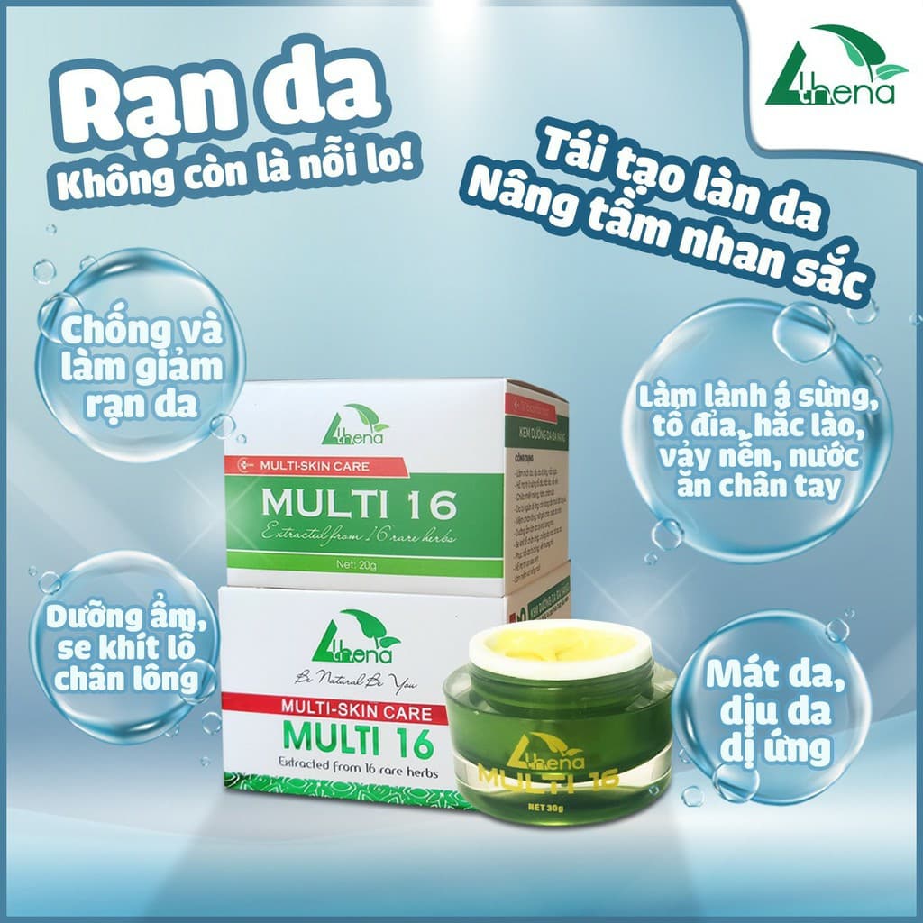 Kem multi 16 phòng ngừa và giảm rạn da (hũ 30g) tặng 2 chỉ nha khoa
