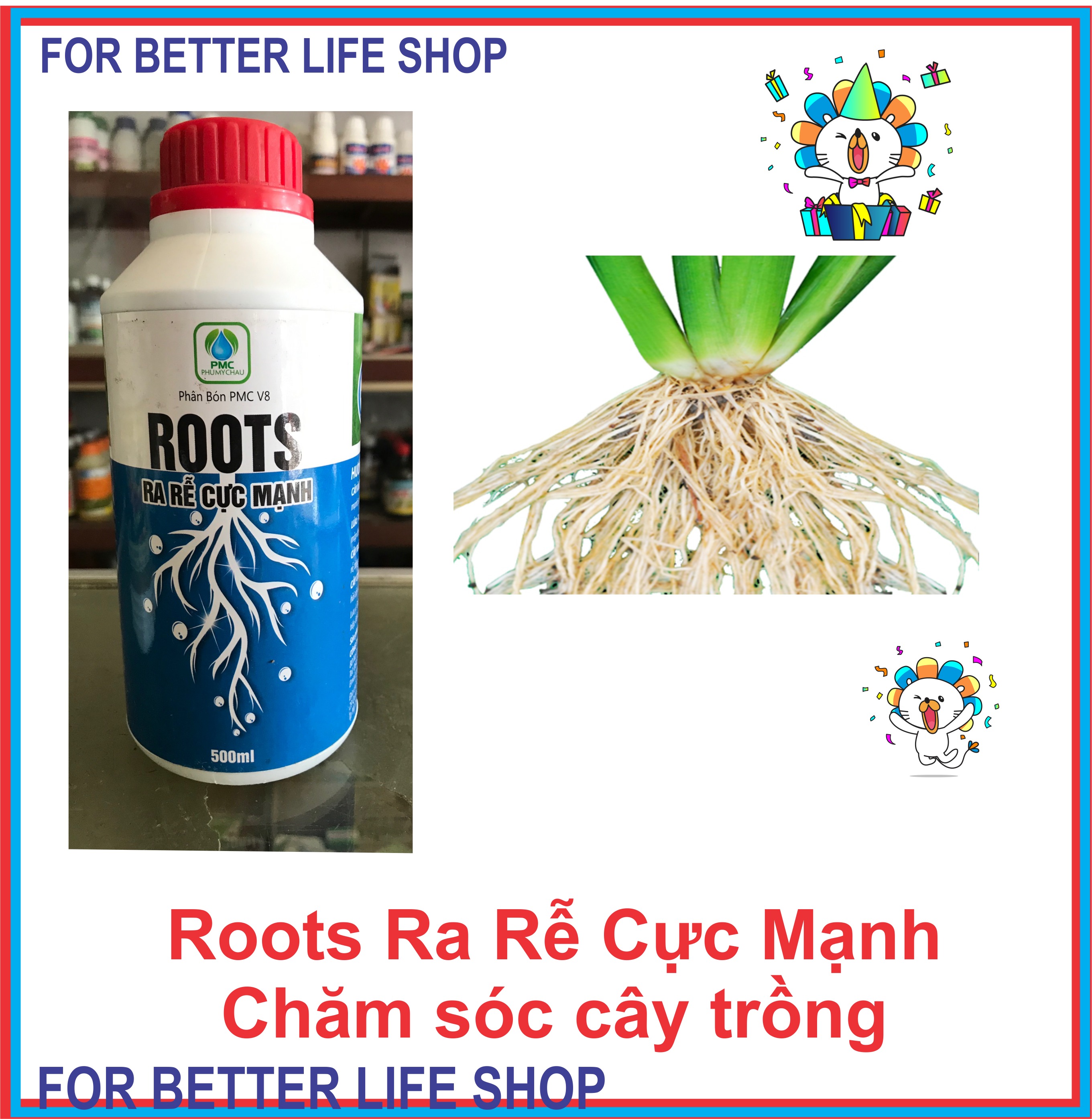 Phân Bón Lá Ra Rễ Cực Mạnh ROOTS chai 500ml