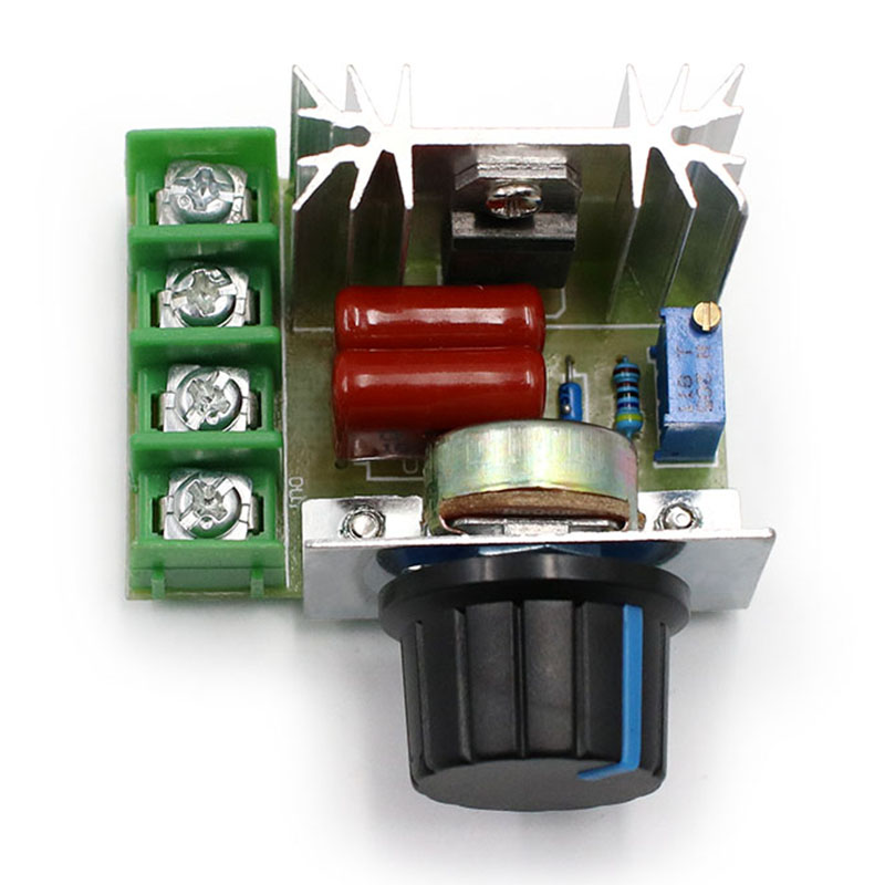 Bộ Điều Chỉnh Điện Áp EChipTEC SCR AC 220V 2000W Bộ Điều Khiển Tốc Độ Động Cơ Điều Chỉnh Độ Sáng Mô-đun Điều Chỉnh Điện Áp Nhiệt Điện Tử-INTL