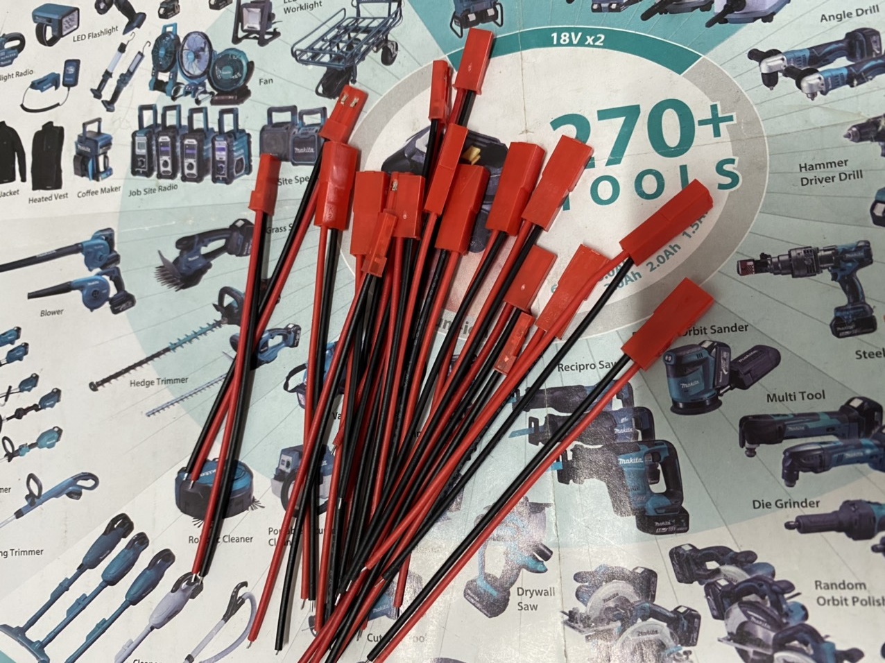 Jst 2P Cable, 22Awg Fire-Resistant Silicon Wire