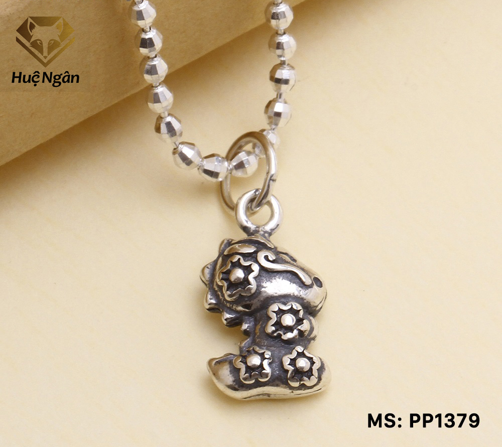 Mặt đeo dây chuyền, lắc tay, lắc chân cho bé 12 con giáp bạc Thái S925 Bạc Xinh - Quà tặng Tuổi Thìn PP1379