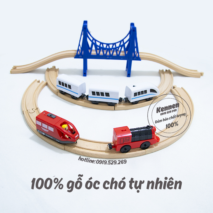 Đồ chơi xe lửa xe điện chạy trên nền phẳng hoặc ray cho bé