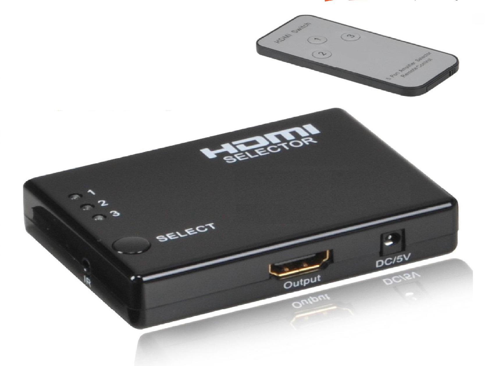 [HCM]Hub 3 HDMI  ra 1 HDMI (có Remote)