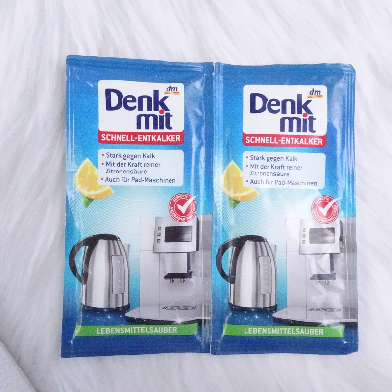 Bột Rửa Ấm Siêu Tốc Denkmit, Tẩy Cặn Bình Denkmit, Bột tẩy cặn ấm siêu tốc, máy pha cà phê Denkmit