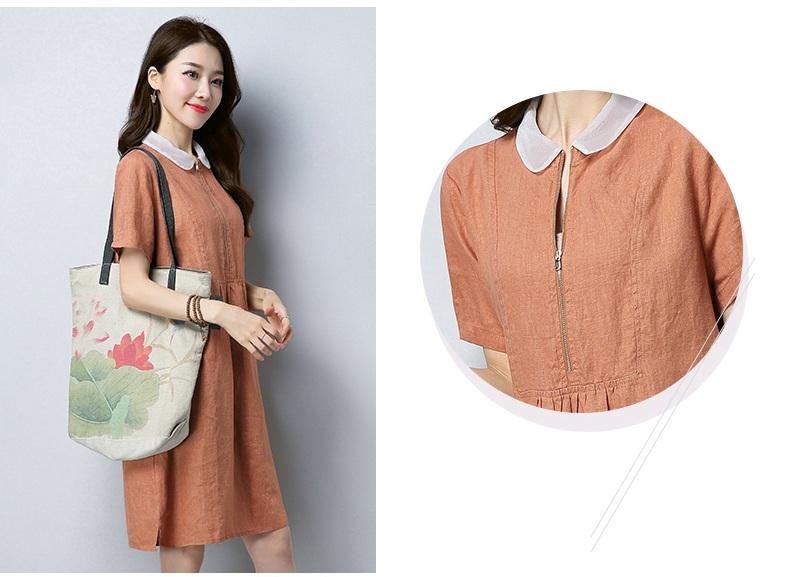 ĐẦM SUÔNG CỔ TRẮNG PHỐI KHÓA ĐỘC ĐÁO - DS117