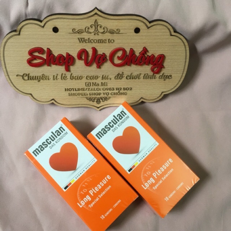 Combo 2 hộp bao cao su cao cấp Masculan Long pleasure 5 trong 1 - gân gai, sản phẩm cam kết đúng như mô tả, chất lượng đảm bảo, an toàn sức khỏe người dùng