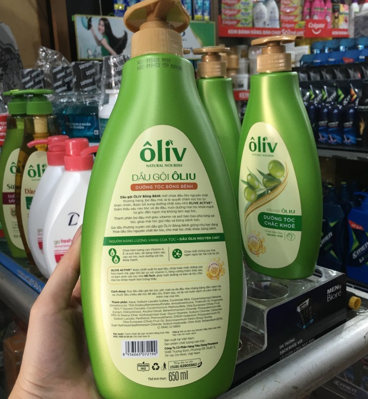 Dầu gội ôliu Ôliv dưỡng tóc bồng bềnh 650ml