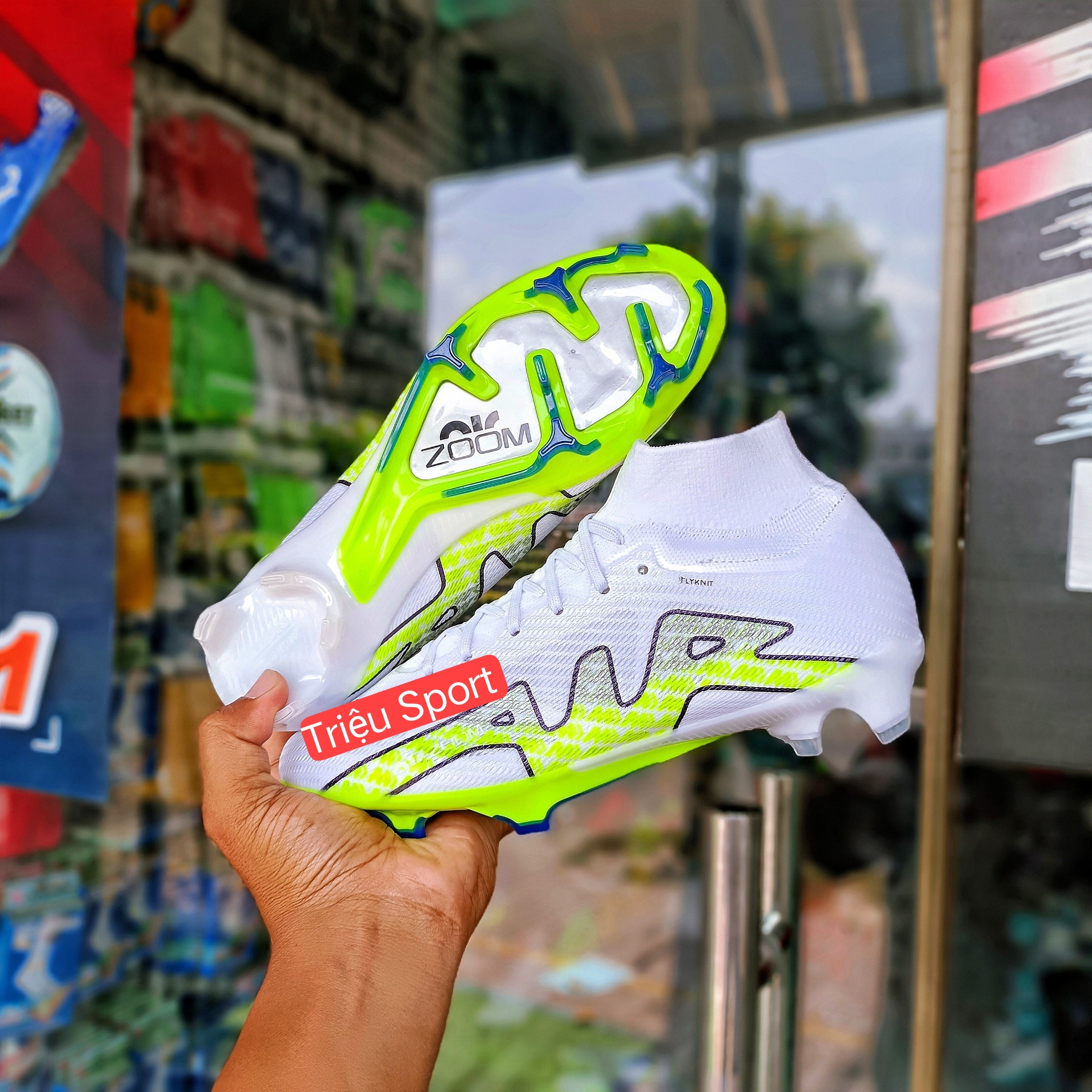 giày đá bóng mercurial superfly 9 elite fg ( tặng tất + hộp )
