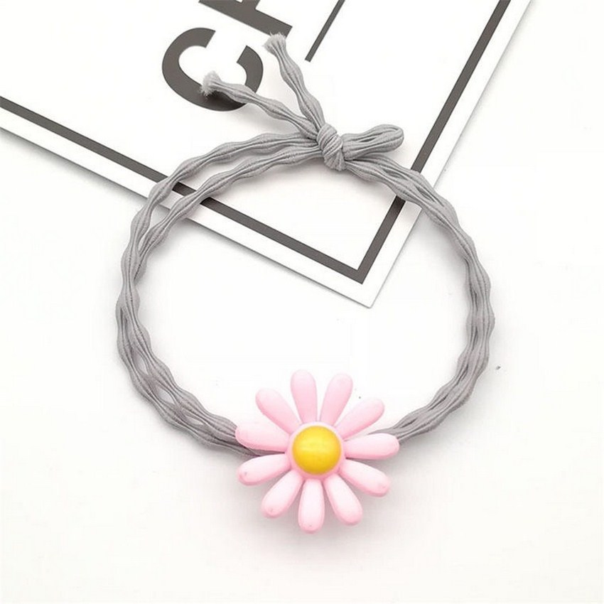 Combo 5 Dây Buộc Tóc Hoa Cúc, Dây Thun Cột Tóc Siêu Cute
