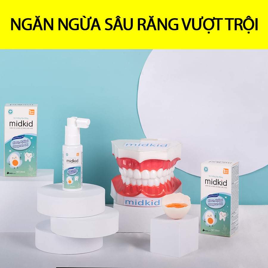 Xịt Chống Sâu Răng Cho Bé MIDKID - Cho Bé Hàm Răng Chắc Khỏe