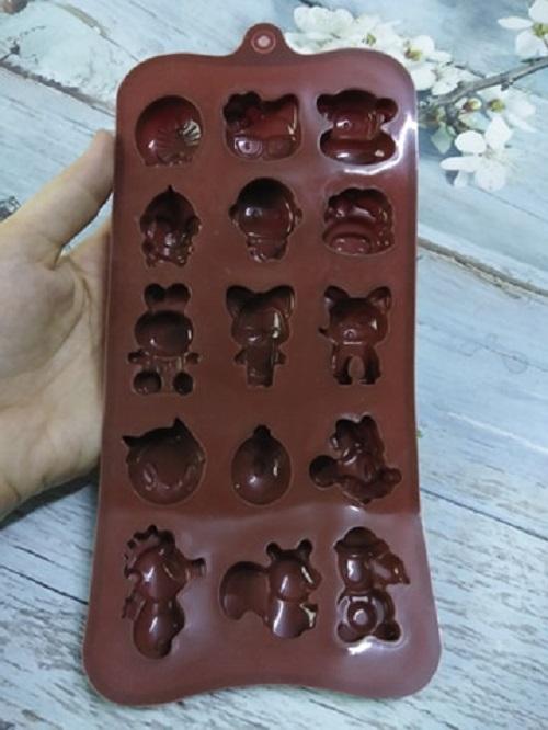Khuôn Socola Silicon 15 Nhân Vật Hoạt Hình