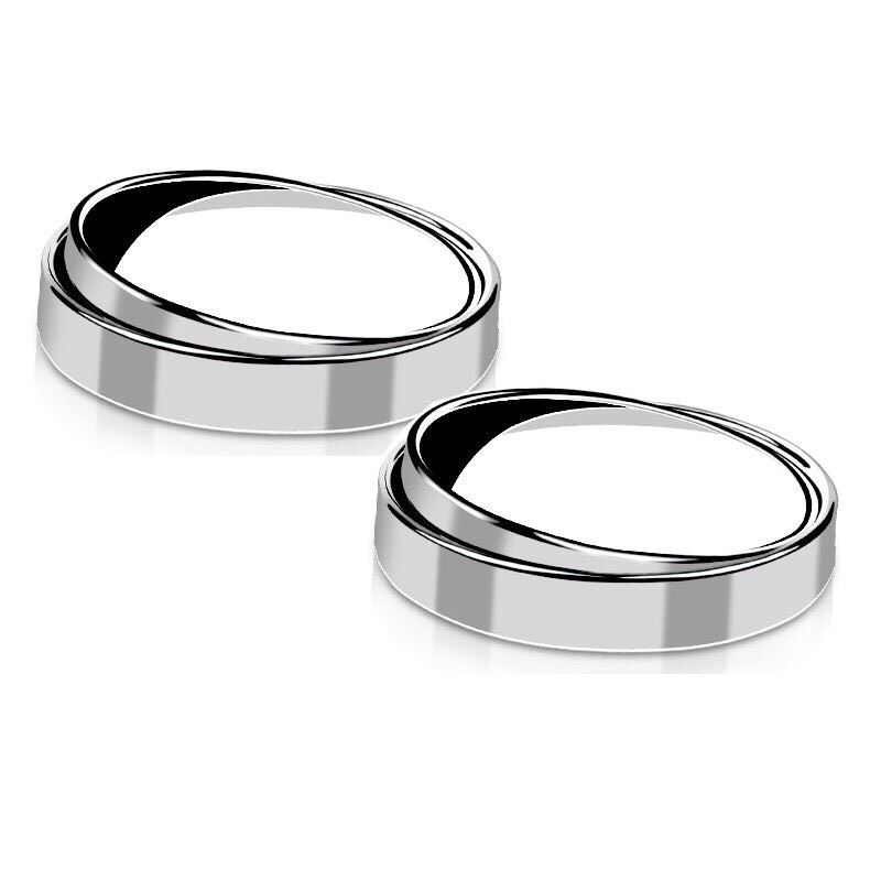 Bộ 2 gương cầu lồi xoá điểm mù có viền bao - gương cầu 360 độ gắn ô tô xe máy - gương xanh