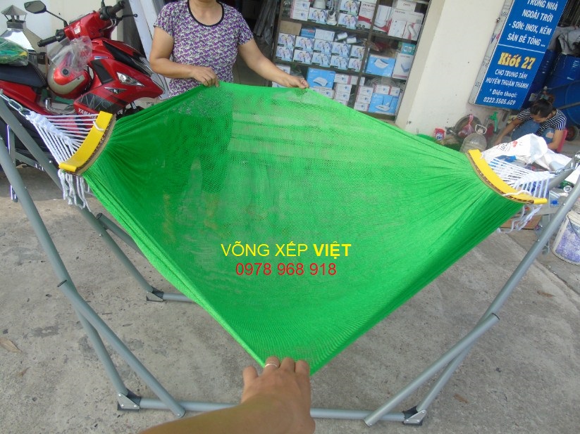 Võng xếp sơn bóng size người lớn giá buôn