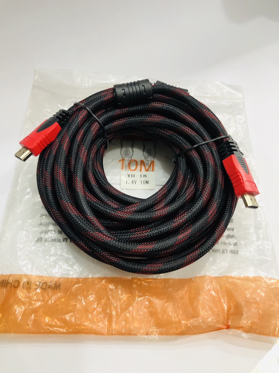Cáp 2 đầu HDMI dây tròn dù dài 10 mét