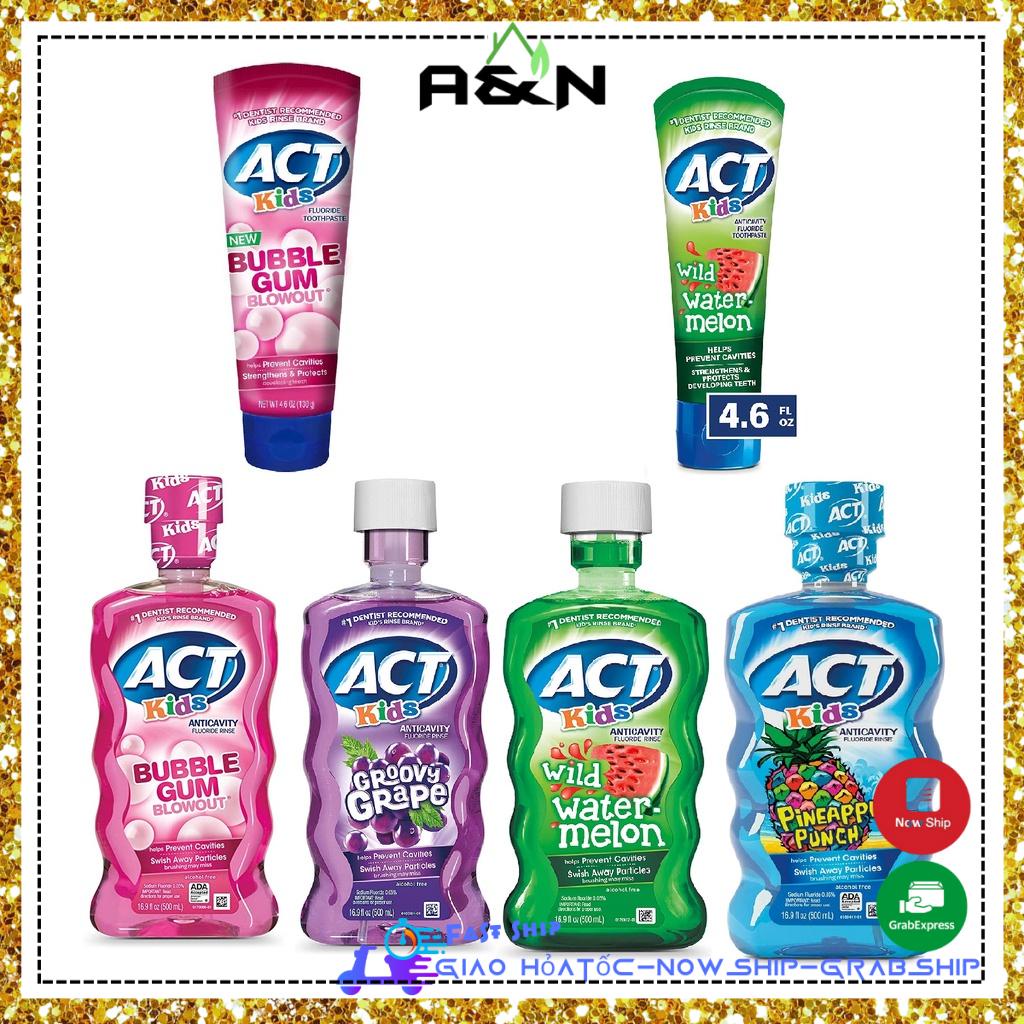 [HCM]Nước súc miệng ACT Kids Fluoride - 500ml