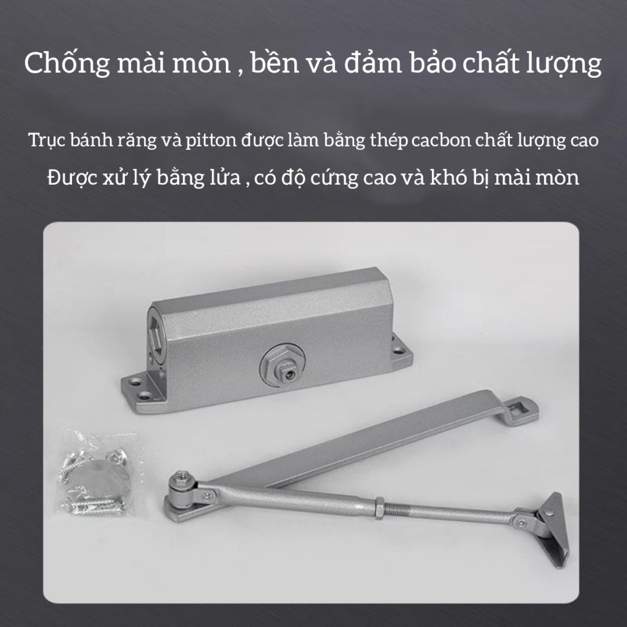 Tay co thủy lực đóng cửa tự động ELEYA dừng 90 độ