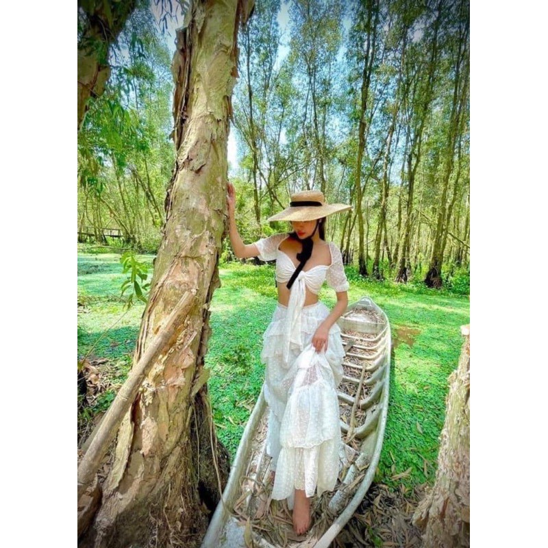 SET ÁO + CHÂN VÁY TRẮNG