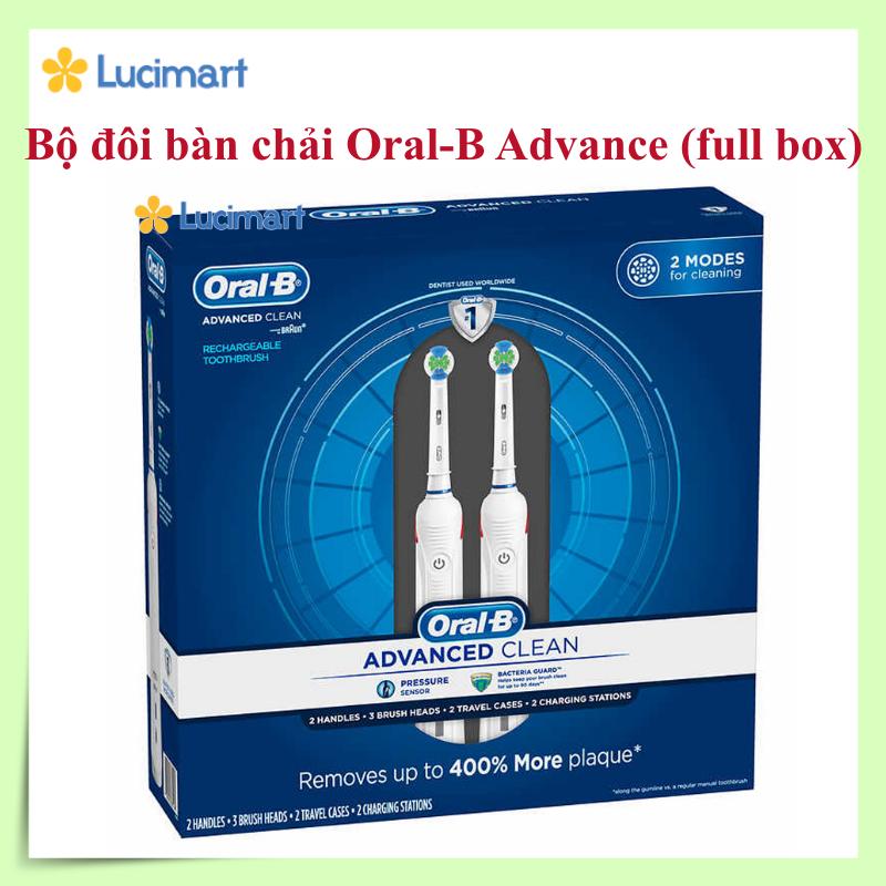 [HCM]Bàn chải điện Oral-B Advance Clean Rechargeable Toothbrush [Hàng Đức]