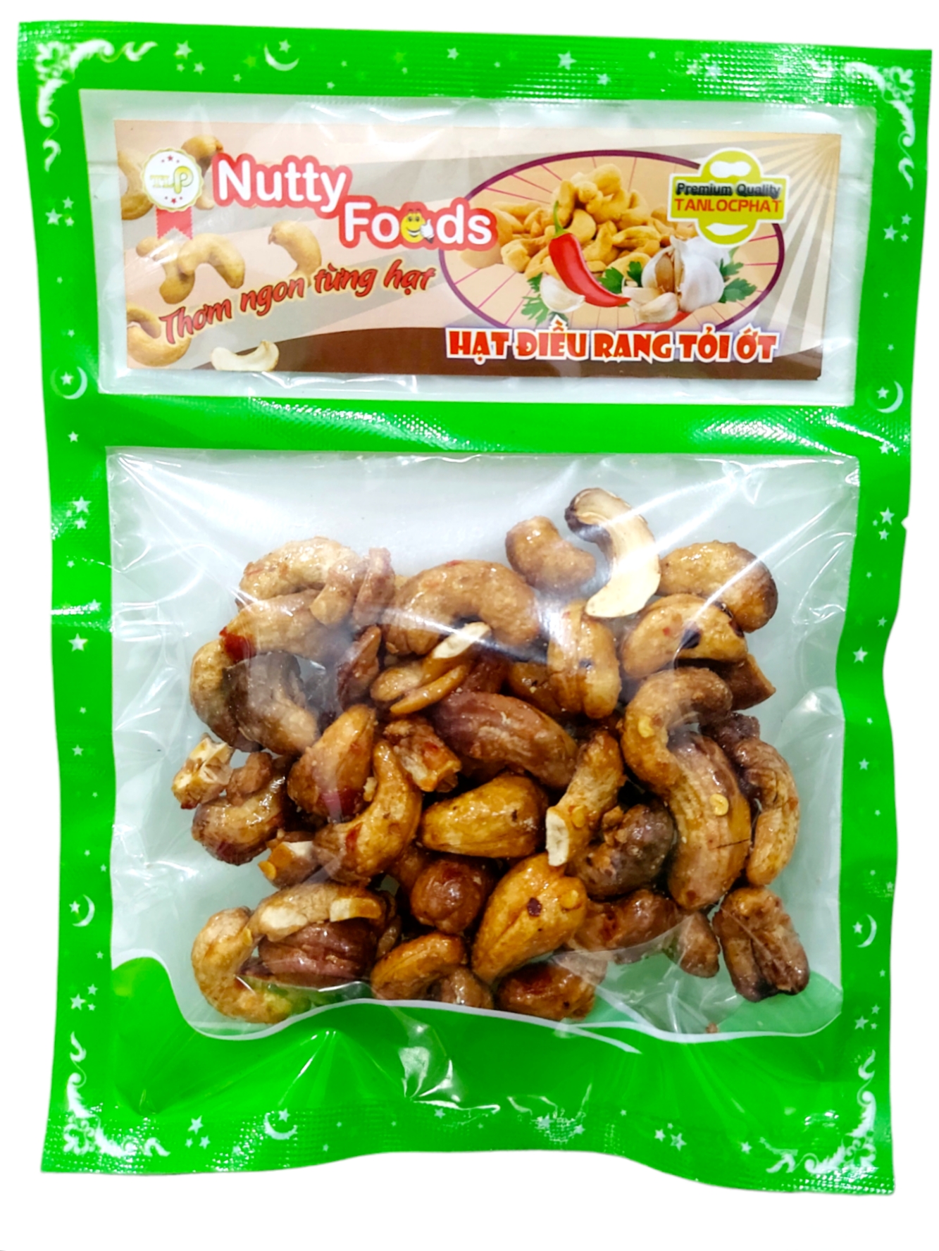HẠT ĐIỀU TỎI ỚT TÂN LỘC PHÁT BỊCH 80G
