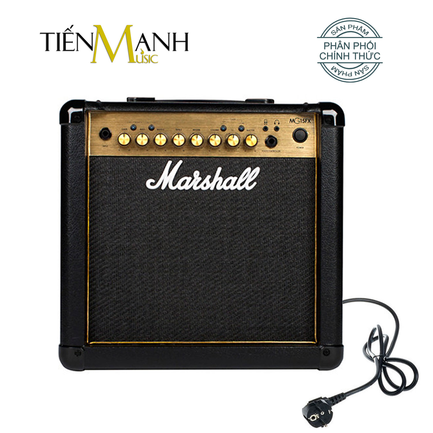 Amplifier Marshall MG15FX Gold (power 15W) amply electric guitar combo amplifier MG15GFX