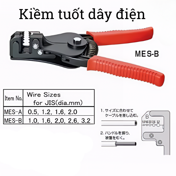 Kiềm tuốt dây điện tự động / kiềm tước dây điện