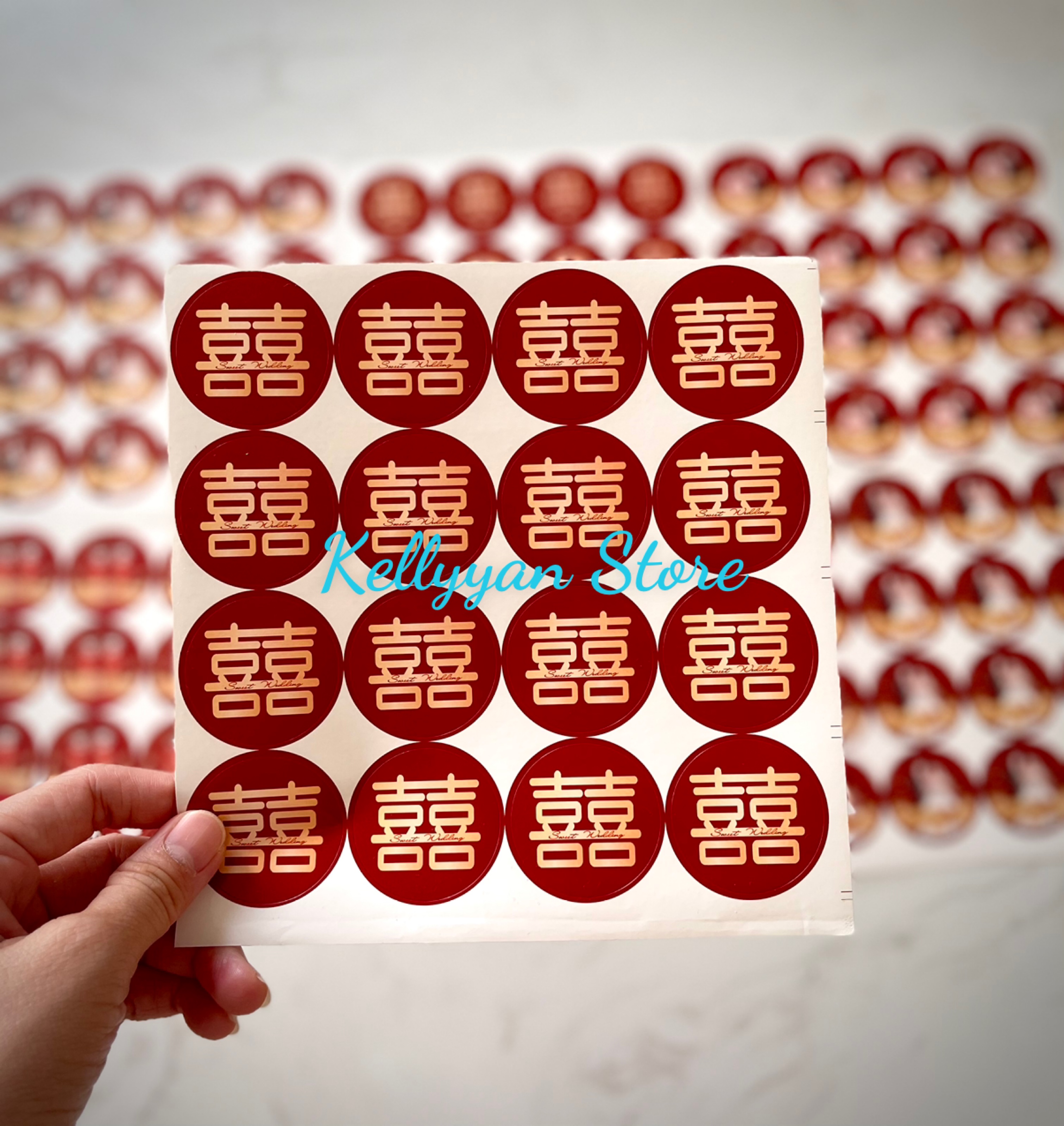 [HCM] CHỮ HỶ DÁN TRÁI CÂY MÂM QUẢ ĐÁM CƯỚI ĐÁM HỎI - KIỂU CUTE XINH XINH