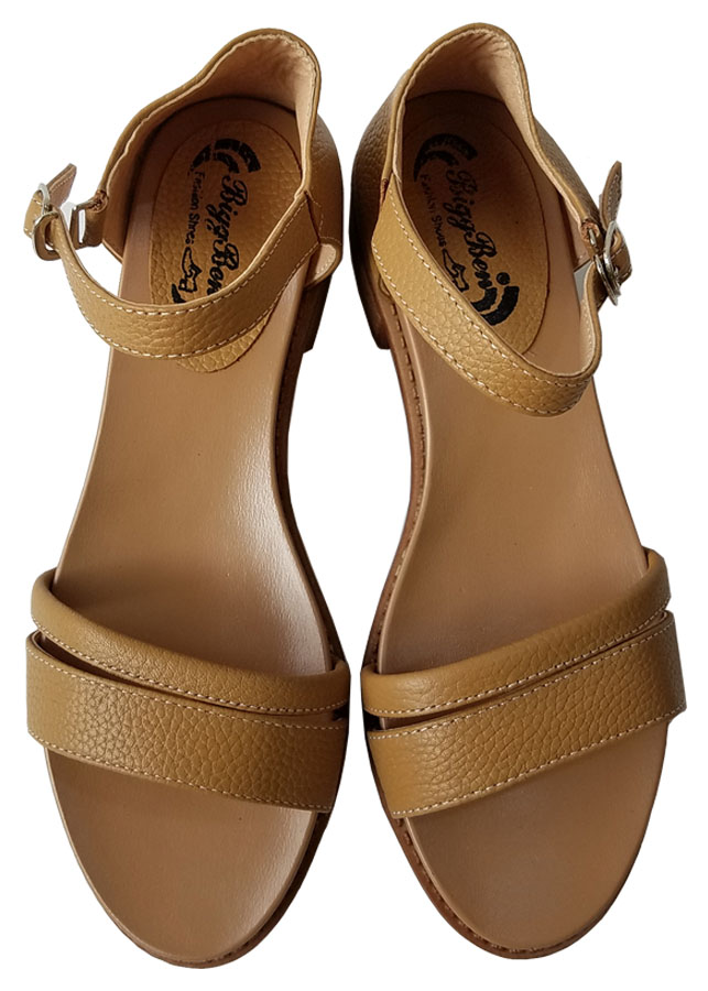 Giày Sandal Nữ Cao Gót Da Bò BIGBEN CG87