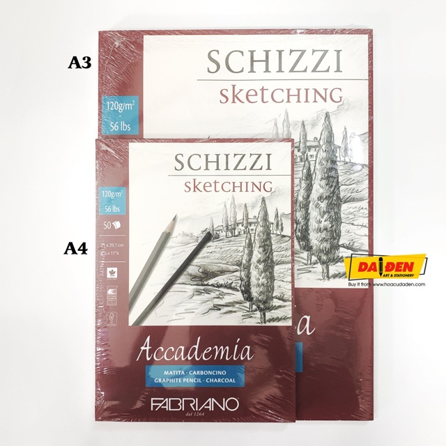 Sổ Fabriano Schizzi Sketching 120gsm