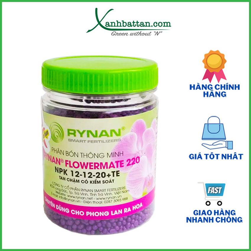 Phân Tan Chậm Cho Lan Rynan Flowermate 220 Dạng Thông Minh