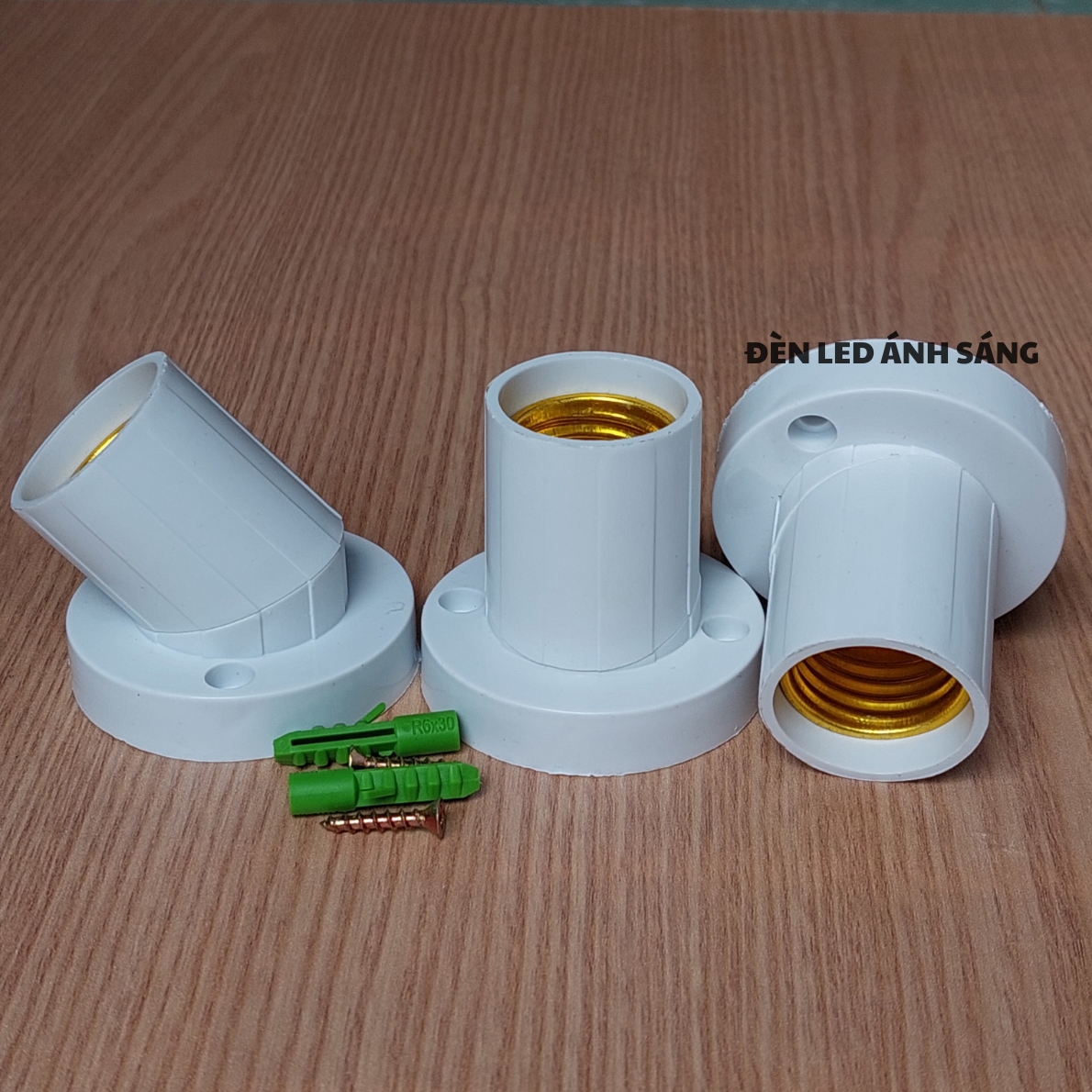 Combo 5 đui đèn xoay thẳng, xéo đa năng E27