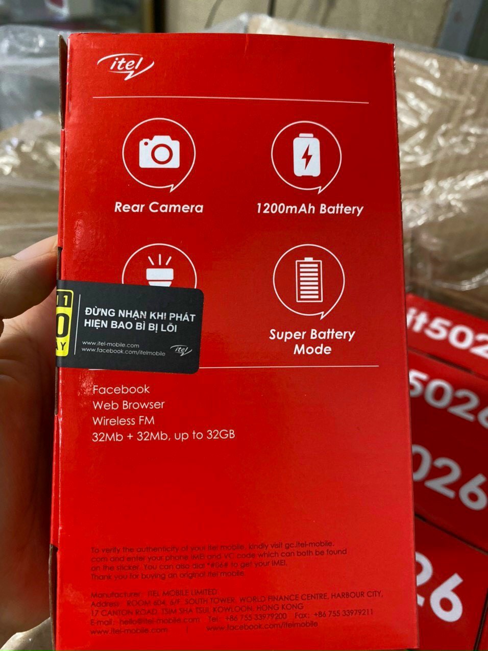 Điện thoại itel it5026 mới Fullbox - Bảo hành 12 tháng