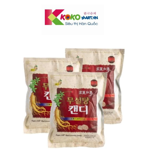 Kẹo hồng sâm Hàn Quốc không đường 500g trắng