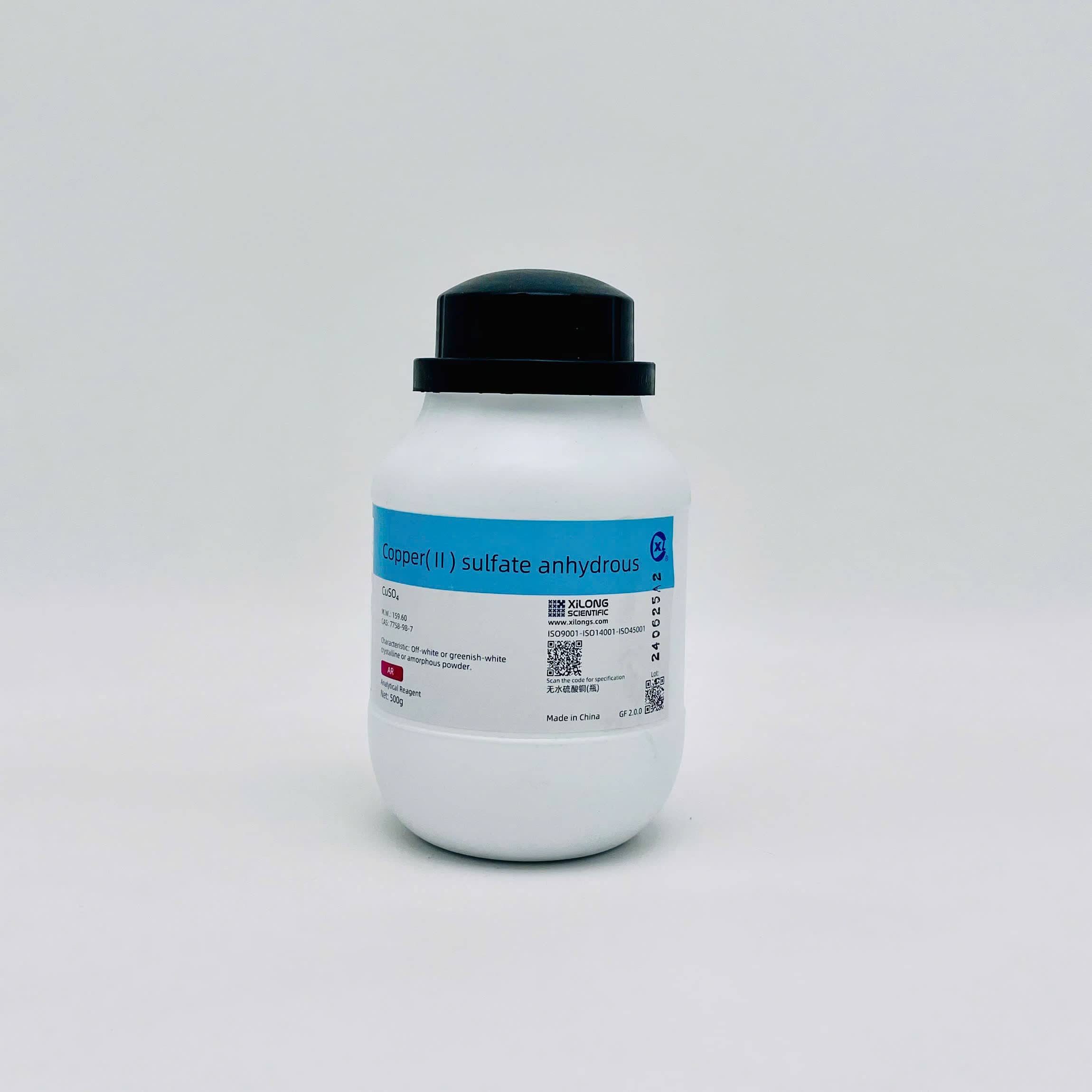 Hóa chất Copper (II) Sulfate (CuSO4 khan / 5H2O, AR, Xilong)