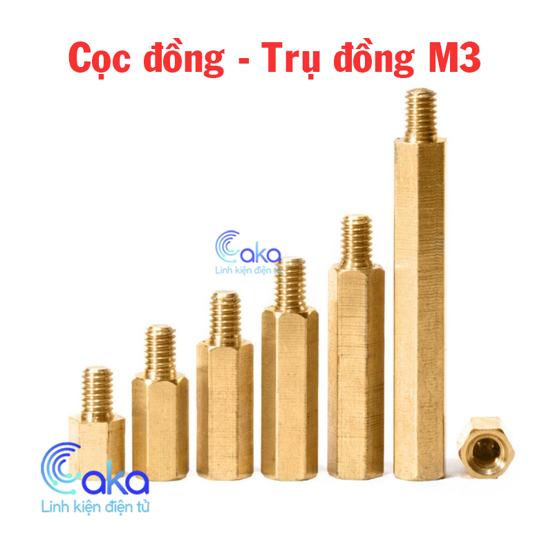 Trụ đồng đực cái M3 nhiều kích thước