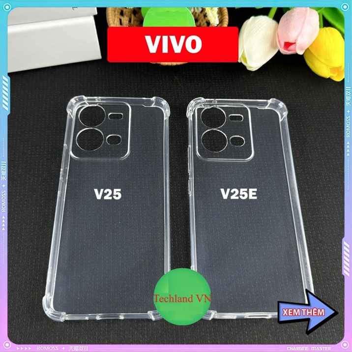 Ốp Vivo V25 / V25e / V25 Pro 5G - Dẻo Trong Chống Sốc Bảo Vệ Camera