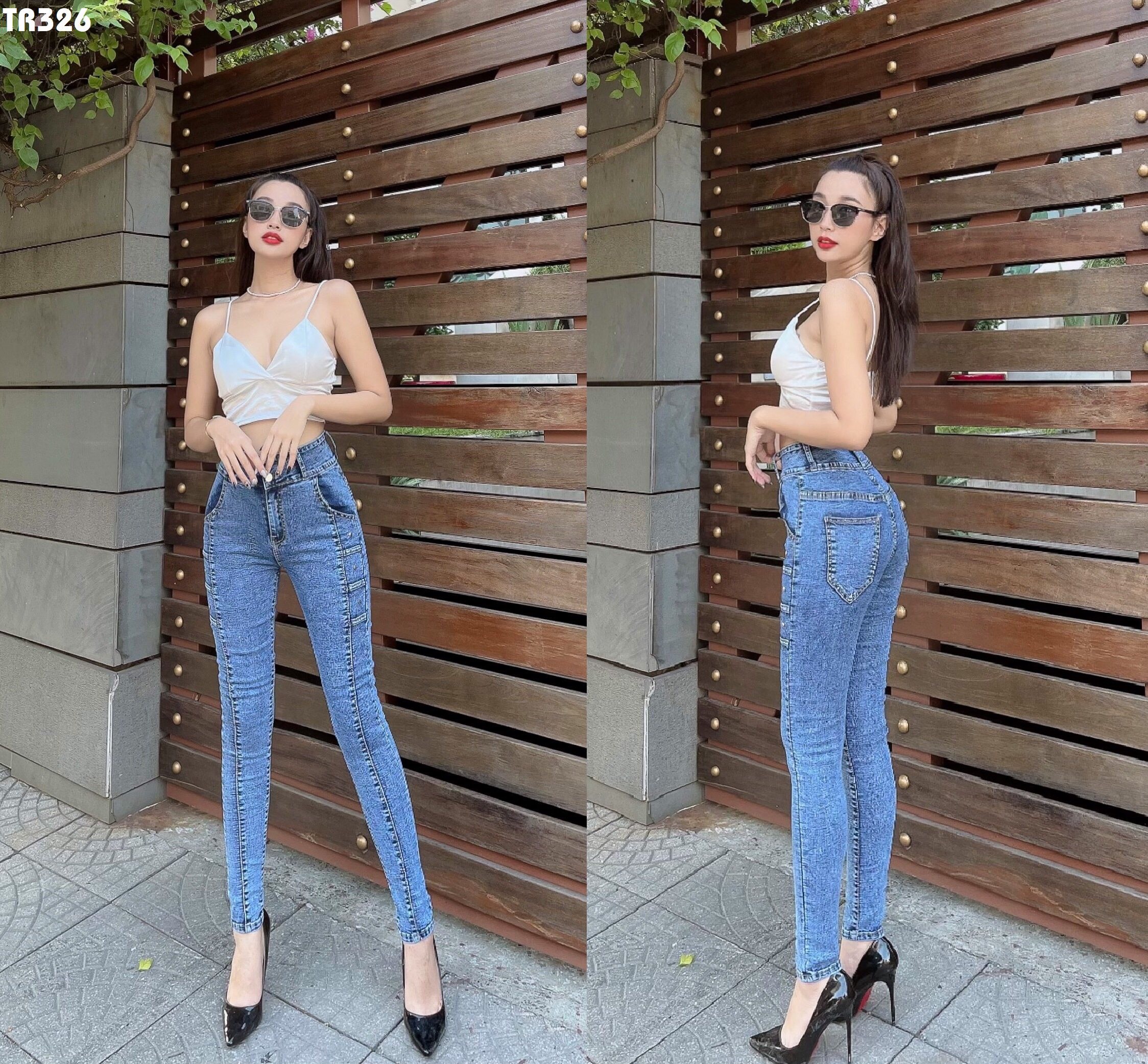 Quần jean nữ cao cấp tôn dáng