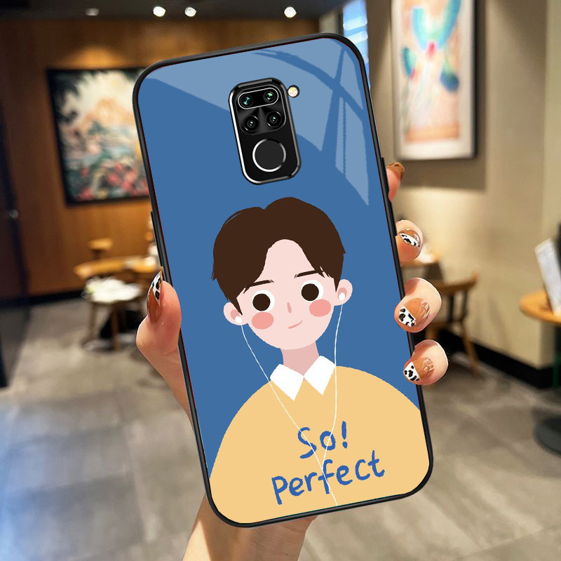 Ốp Lưng XIAOMI REDMI NOTE 9S, NOTE 9 , NOTE 9 PRO mặt kính cường lực cao cấp, ốp đôi
