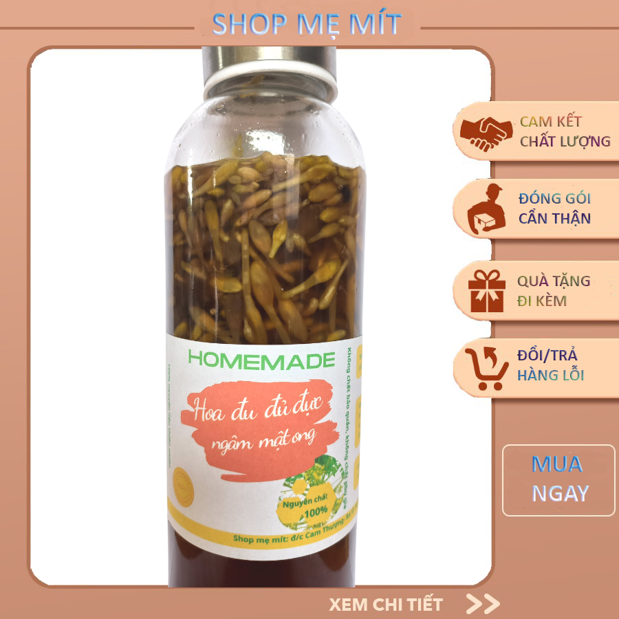 Hoa đu đủ đực ngâm mật ong 300ml
