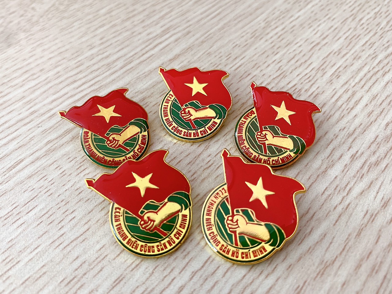 Set 10 huy hiệu đoàn loại tốt